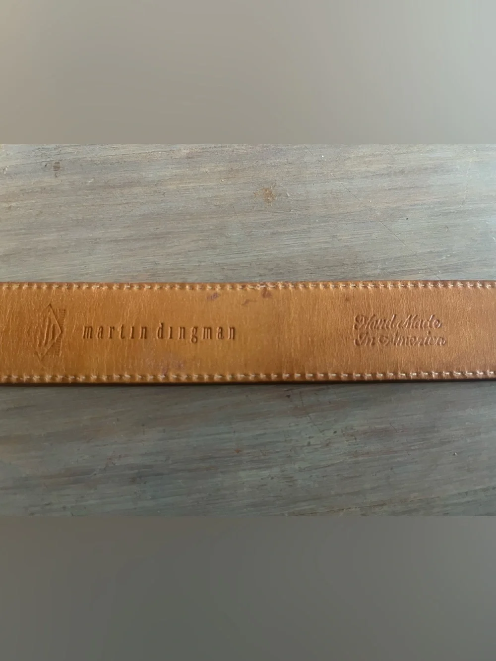 Martin Dingman Vintage Leather Western Belt  Size 32